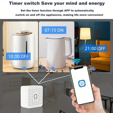 Interruptor Inteligente Mini Wifi Switch 16a Alexa Google - Indigo72.com