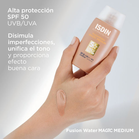 ISDIN Fotoprotector Fusion Water Magic Medium SPF50 50ml - Índigo72.com