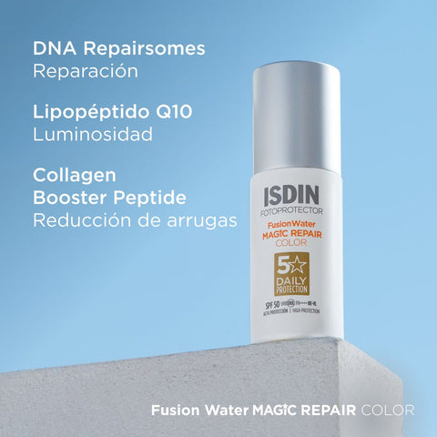 ISDIN Fotoprotector Fusion Water Magic Repair Color SPF50 50ml - Índigo72.com