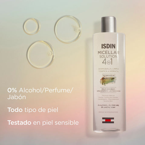 ISDIN Micellar Solution Limpieza Facial Hidratante 400ml - Índigo72.com