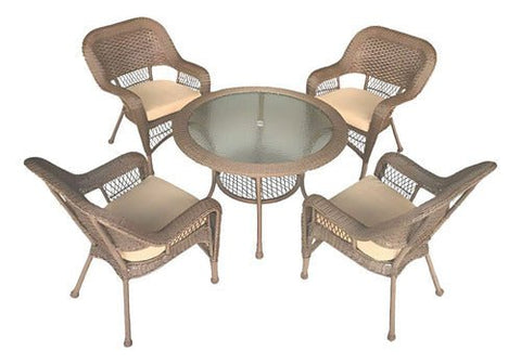 Juego De Patio Comedor 4 Puestos Exteriores De Lujo Indigo72 - Indigo72.com