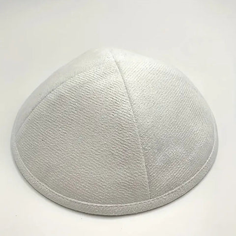 Kippah Blanca Judaica - Indigo72.com