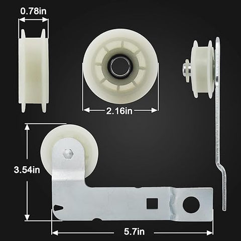 Kit de polea y polea de correa de tambor para secadora Whirlpool Maytag Ken - More de 661570 V 661570 V 279640 y W10837240 Reemplaza 661570VP PS11726337 W1055 47290 AP5983729 - Indigo72.com