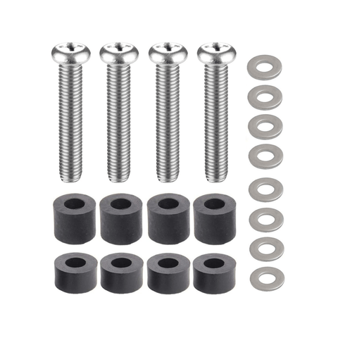 Kit de Tornillos arandelas y Separadores M8 para TV 25mm - Índigo72.com