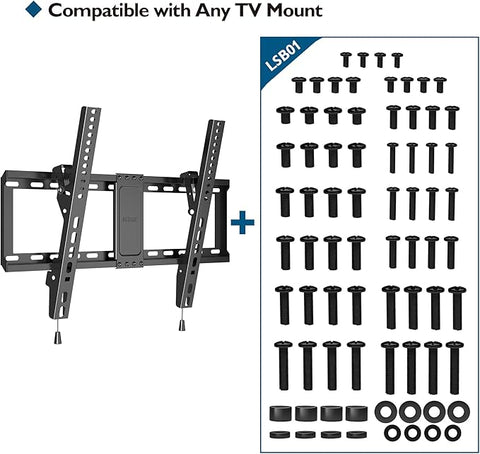 Kit De Tornillos M4 M5 M6 M8 y Para Bases de Tv 76 piezas - Indigo72.com
