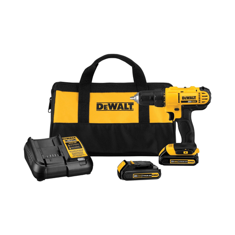 Kit Destornillador Inalámbrico DeWALT 20V Max 2 Baterías Cargador y Bolso - Índigo72.com