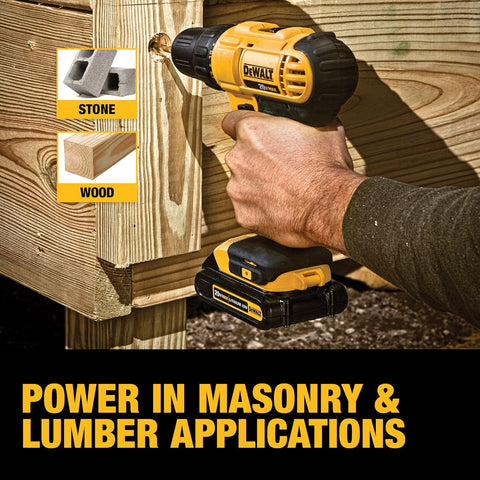 Kit Destornillador Inalámbrico DeWALT 20V Max 2 Baterías Cargador y Bolso - Índigo72.com