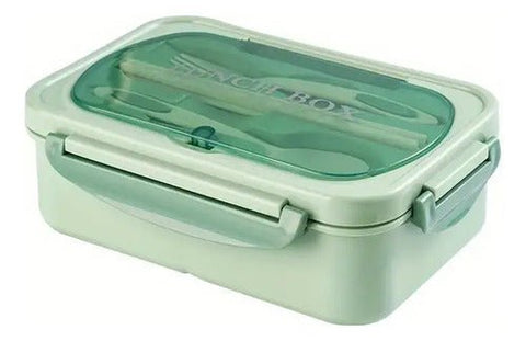 Lonchera Vianda Con Cubiertos Escolar Niños Y Adultos - Indigo72.com