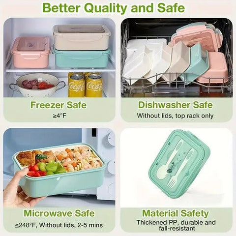 Lonchera Vianda Con Cubiertos Escolar Niños Y Adultos - Indigo72.com