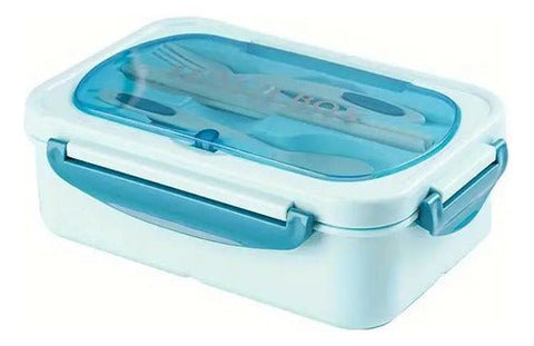 Lonchera Vianda Con Cubiertos Escolar Niños Y Adultos - Indigo72.com