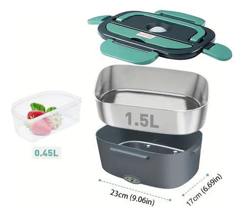 Lonchera Vianda Eléctrica Térmica Portátil Calienta Comida - Indigo72.com