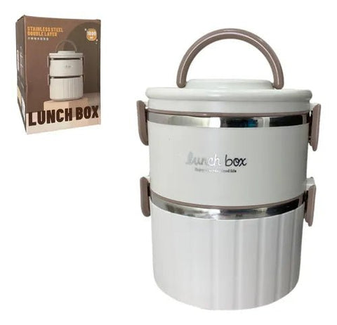 Lonchera Vianda Térmica Luchbox Doble 1.7 L Cilíndrica - Indigo72.com
