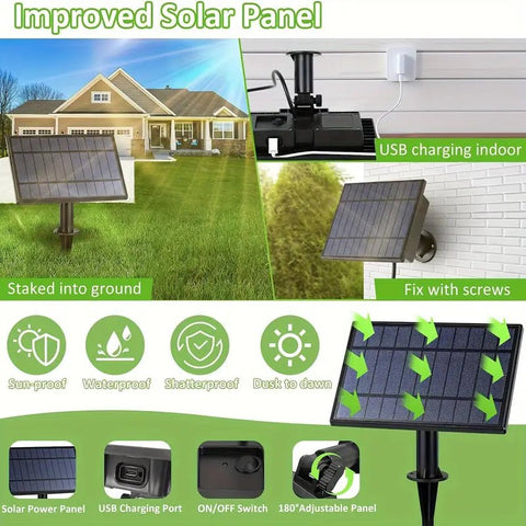Luces Colgantes Led Recargables Panel Solar Exteriores 15 Mts IP65 - Indigo72.com