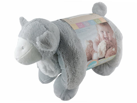 Manta con Almohada Animalito Peluche para Bebé 90x75cm - Indigo72.com