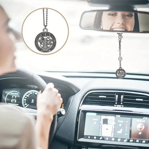 Medalla Dije de San Benito 2,5cm Acero Inoxidable - Indigo72.com