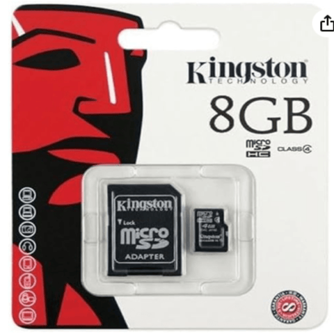 Memoria Micro SD HC Plus 8gb 100mb/s KINGSTON - Índigo72.com