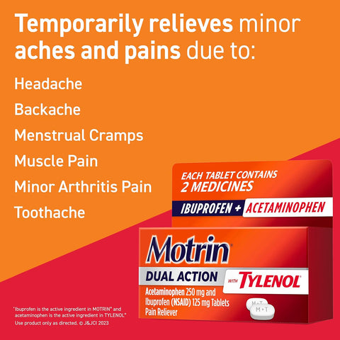 Motrin Acción Dual (Ibuprofeno y Acetaminofen) 120u - Índigo72.com