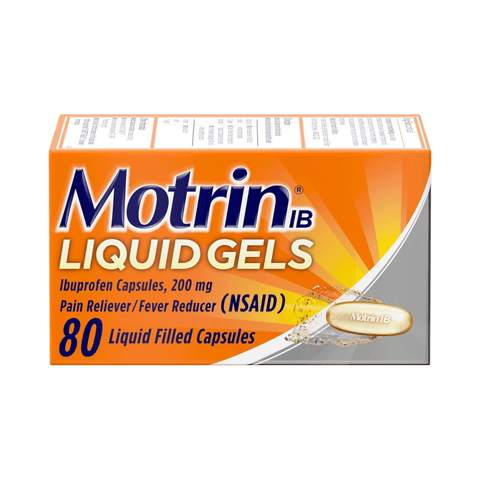 Motrin IB Liquid Gel Ibuprofeno 200mg 80 Cápsulas - Índigo72.com