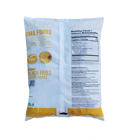 Patata Papas Fritas Congelados Vima Foods 1Kg - Índigo72.com