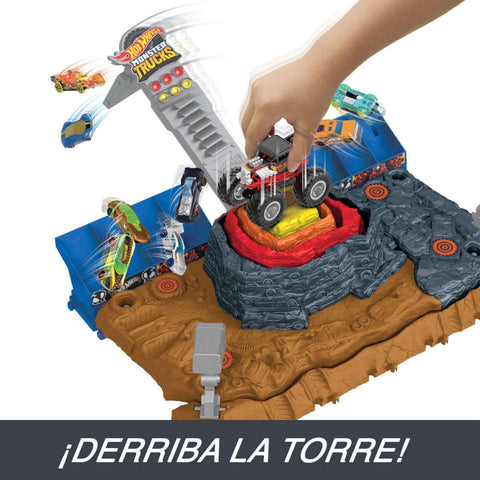 Pista Hot Wheels Monster Trucks Arena Smashers - Índigo72.com