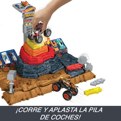 Pista Hot Wheels Monster Trucks Arena Smashers - Índigo72.com