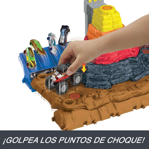 Pista Hot Wheels Monster Trucks Arena Smashers - Índigo72.com