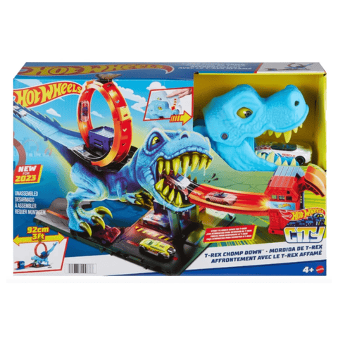 Pista Hot Wheels Pista City T-Rex Chomp Down - Índigo72.com