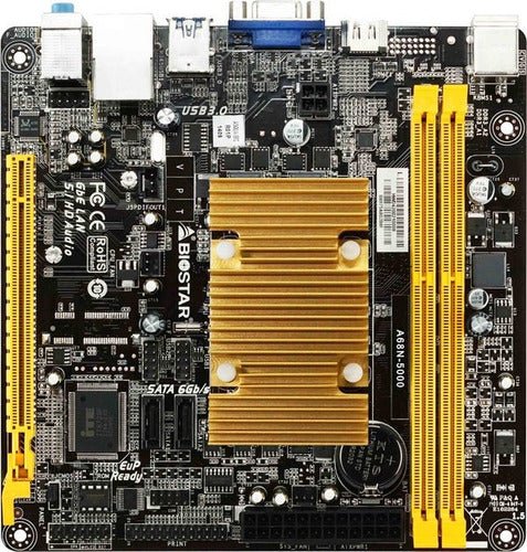 Placa Madre Biostar A68n - 5000 Atx Con Cpu Amd A4 Quad - core - Índigo72.com