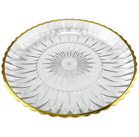 Plato Bandeja Acrílica Transparente Para Servir Indigo72 - Indigo72.com