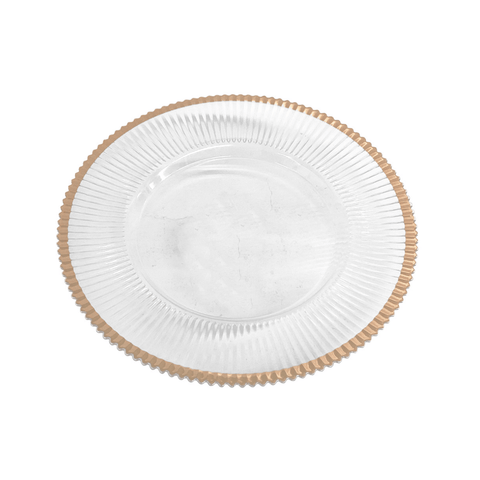 Platos De Carga Base Plástico 33cm 12pul Decore Est - Indigo72.com