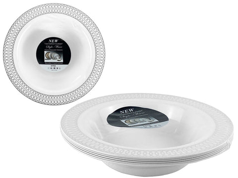 Platos Hondos Descartables Plásticos (6u) - Indigo72.com