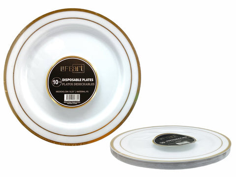 Platos Llanos Descartables Plásticos 7,5pul / 19cm (10u) - Indigo72.com