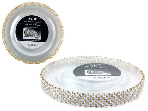 Platos Llanos Descartables Plásticos 7,5pul / 19cm (10u) - Indigo72.com