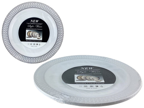 Platos Llanos Descartables Plásticos 7,5pul / 19cm (10u) - Indigo72.com