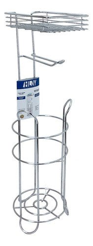 Porta Rollo Reserva Acero Inox C/ Cesta Accesorio P/ Baño - Indigo72.com