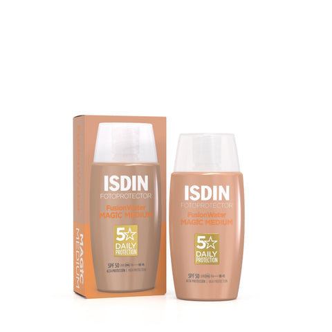 Protector Solar ISDIN Fotoprotector Fusion Water Magic Medium SPF50 50ml - Indigo72.com