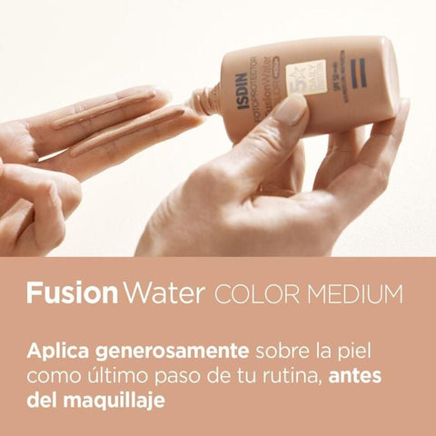 Protector Solar ISDIN Fotoprotector Fusion Water Magic Medium SPF50 50ml - Indigo72.com