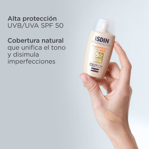 Protector Solar ISDIN Fusion Water Color Medium SPF 50 - Índigo72.com