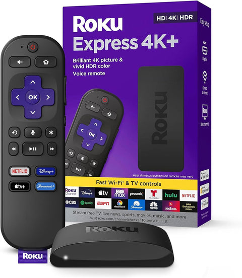 Roku Express 4K+ Smart Tv Netflix Disney Hbo Amazon - Índigo72.com