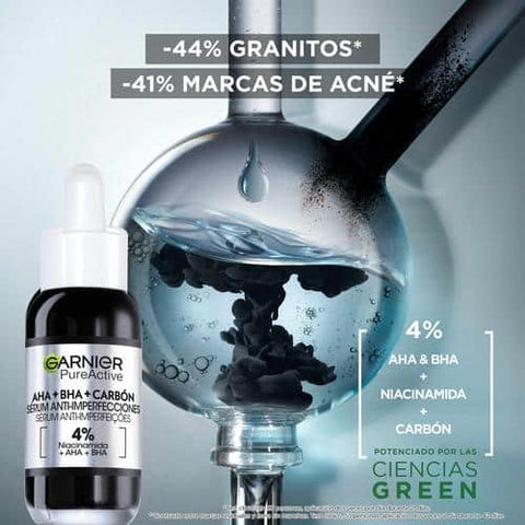 Sérum Anti-Imperfecciones Garnier Pure Active Carbón 30ml - Índigo72.com