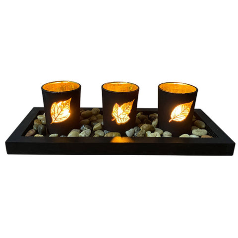 Set de 3 Velas Tea Light LED Luz cálida Batería incluida 100 Hrs - Índigo72.com