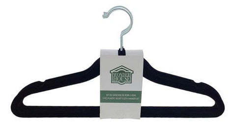 Set De 5 Gancho De Colgar Gamuzado Terciopelo 45cm Indigo72 - Indigo72.com