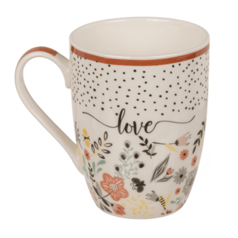 Set Tazas Mugs Flower Power (4 piezas) - Índigo72.com