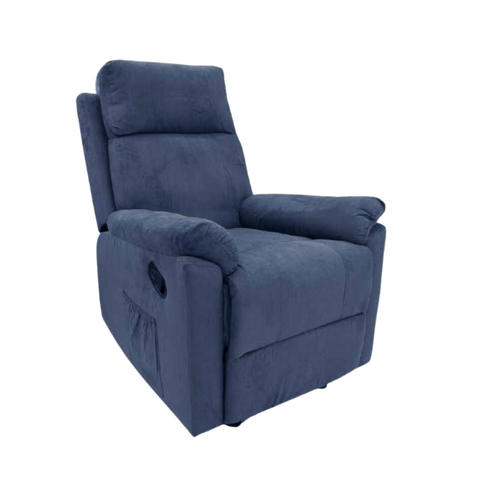 Sofá Reclinable y Mecedora Azul - Índigo72.com