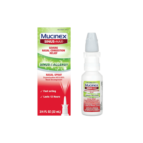 SprayNasal Mucinex Sinus - Max Sinus y Alergias 22ml - Índigo72.com