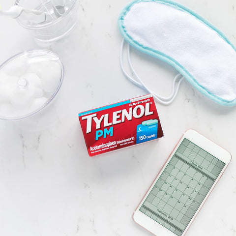 Tylenol PM Extra Fuerte 500mg Acetaminofen 25mg Difenhidramina 24 Tabletas - Índigo72.com