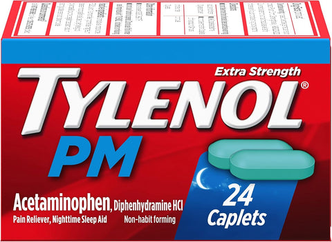 Tylenol PM Noche Acetaminofén 500mg 24 Cápsulas - Índigo72.com