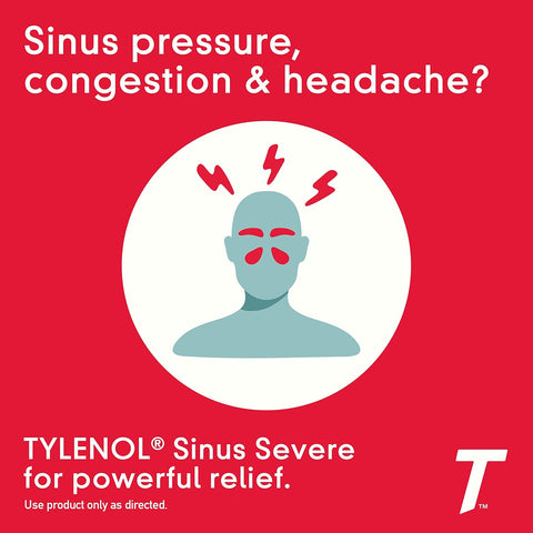 Tylenol Sinus + Dolor de Cabeza Adulto Acetaminofén 24 Tabletas - Índigo72.com