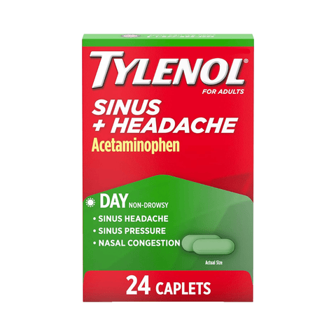 Tylenol Sinus + Dolor de Cabeza Adulto Acetaminofén 24 Tabletas - Índigo72.com