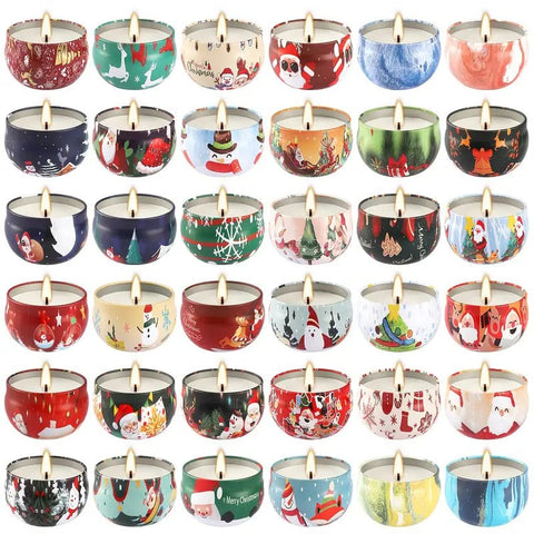 Vela Aromatica Lata Decorativa Cera De Soja 18 Horas - 1 Und - Indigo72.com